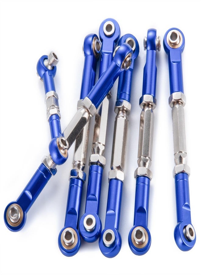 WEFEINO 7PCS Aluminum Adjustable Turnbuckles Camber Links Upgrade Parts for Tra-xxas 1/10 Slash 4X4 2WD Hoss Rustler VXL Stampede RC Truck Car - Image 3
